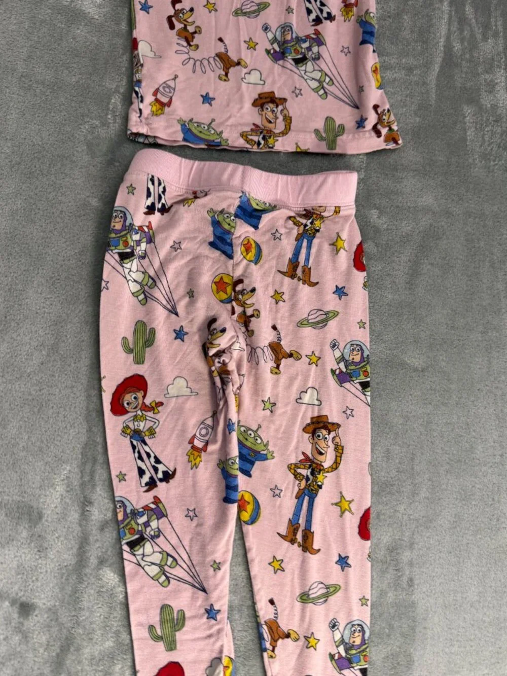 Little Sleepies Disney Story Pals Pink Two Piece Pajamas 18-24 Months